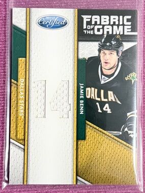 2011-12 Certified Jamie Benn Fabric of the Game Hockey Card -Jersey Number 04/25